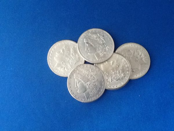 Five Piece Morgan Coin Set.SOLD OUT