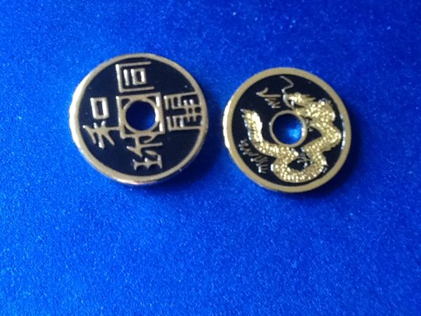 Chinese Coin and Shell.